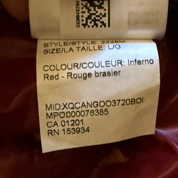 Canada Goose Men's Crofton Jacket - Inferno Red - Large - Picture 7 of 8